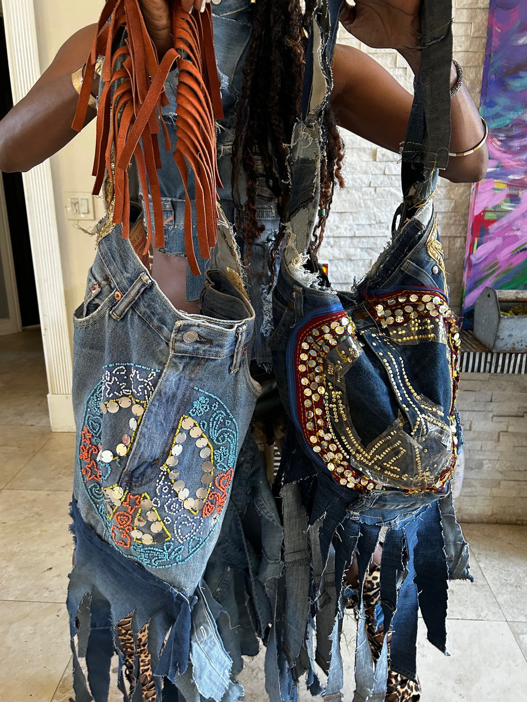 TM Coachella Denim Bag