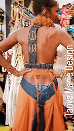 TM Fur/Denim 2pc set