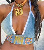 TM Hand-Beaded Halter