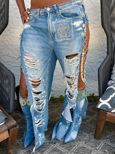 TM Coachella Flowy Jeans