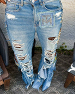 TM Coachella Flowy Jeans