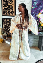 TM Cream Leaf Caftan