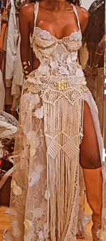 TM HAND-MADE LACE GODDESS GOWN - $1095