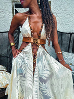 TM Cream Tiger Leaf Maxi