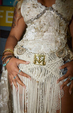TM HAND-MADE LACE GODDESS GOWN - $1095