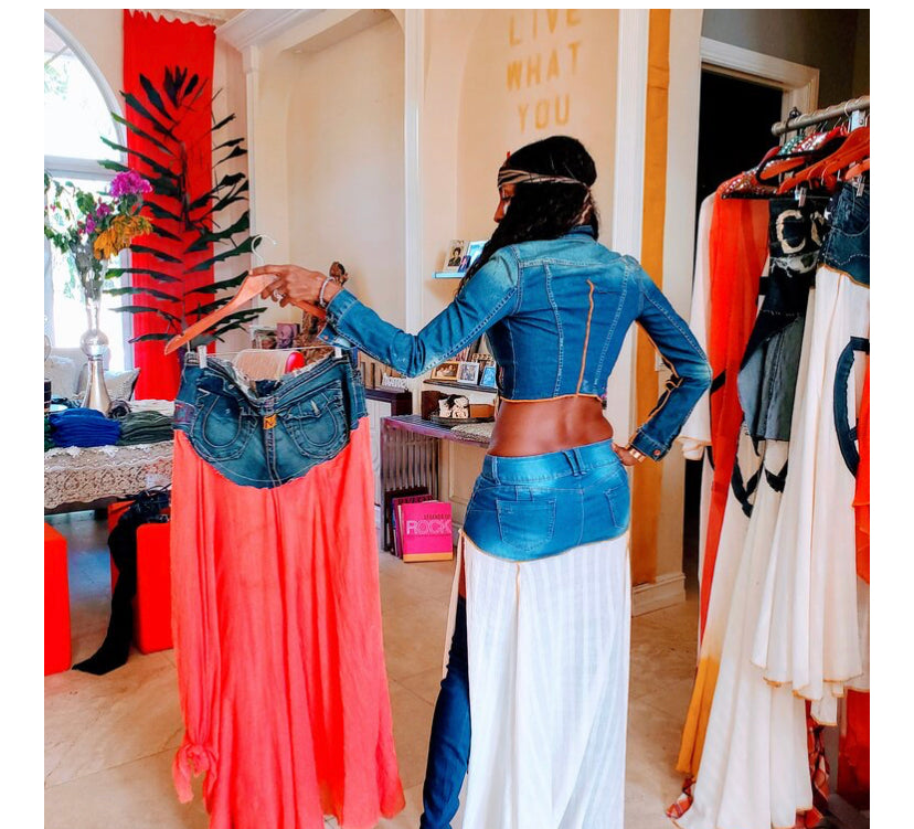 Peace Skirt-CORAL (As seen on Housewives of Atlanta)